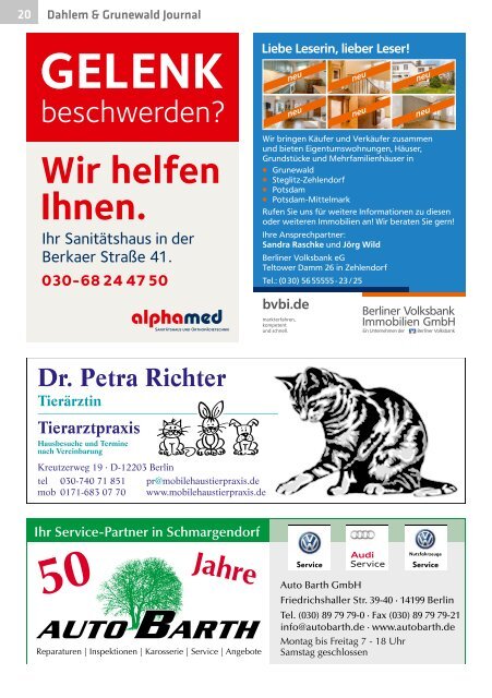 Dahlem & Grunewald Journal Feb/Mrz 2019