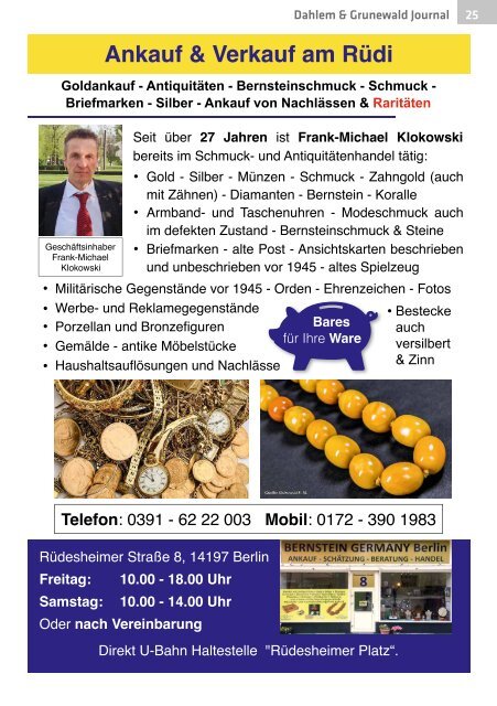 Dahlem & Grunewald Journal Feb/Mrz 2019