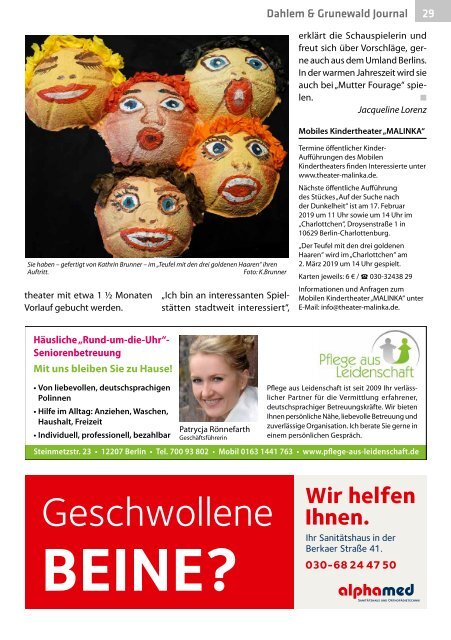 Dahlem & Grunewald Journal Feb/Mrz 2019