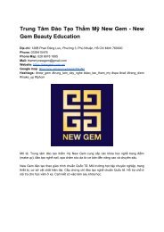 Giới thiệu về Học viện thẩm mỹ New Gem Beauty Education