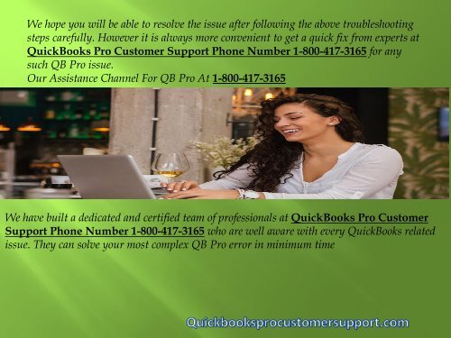 QuickBooks Pro Customer Support Phone Number 1-800-417-3165 To Fix Memory Install Issue In QB Pro