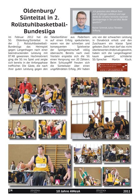 10 Jahre AWesA - "Die Neue Generation der Sportberichterstattung in unserer Region" 