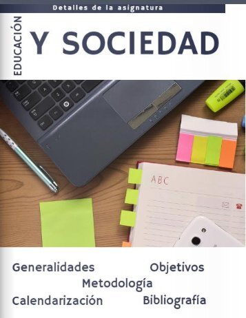 Generalidades y calendarización Educ y Soc