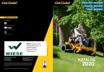 Cub Cadet Katalog 2020