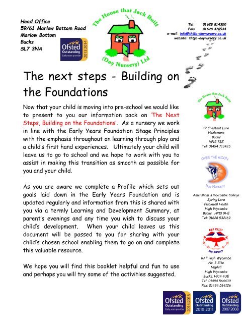 The Next Steps - Building on the Foundations