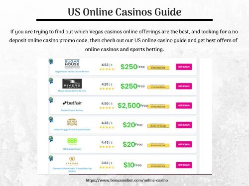 US Online Casinos Guide