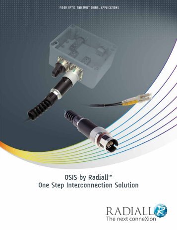 OSIS by Radiall™ One Step Interconnection Solution