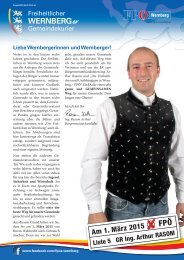 Unser Wernberg - Ausgabe Jänner 2015