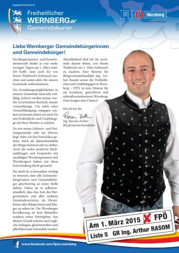 Unser Wernberg - Ausgabe Februar 2015