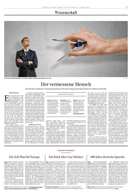 Berliner Zeitung 17.01.2019