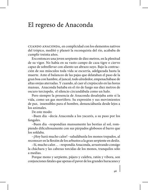 Anaconda y otros cuentos