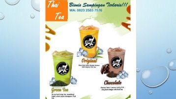 DISKON WA 0823-2583-7576 Bisnis Sampingan Thai Tea Depok
