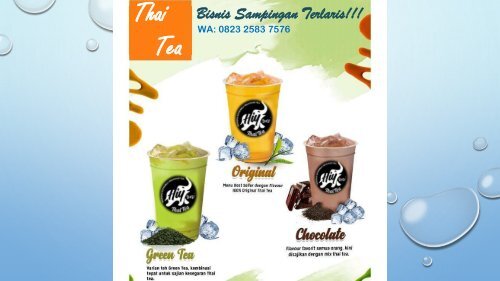 DISKON WA 0823-2583-7576 Bisnis Sampingan Thai Tea Depok