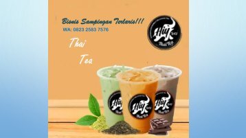 TERMUDAH WA 0823-2583-7576 Bisnis Sampingan Thai Tea Kota Bandar Lampung