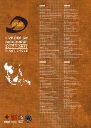 LIVE DESIGN DISCOURSE THE ESSENTIAL FRAMEWORK 2 0 1 7 - 2 0 1 8