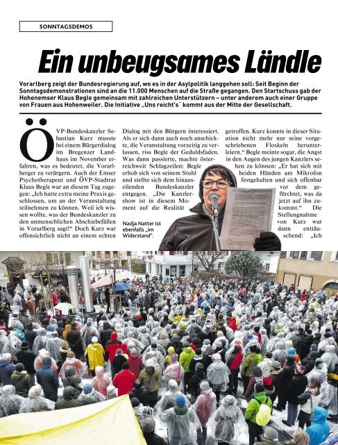 s'Magazin usm Ländle, 20. Januar 2019