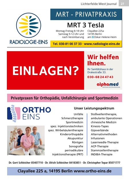 Lichterfelde West Journal Feb/Mrz 2019