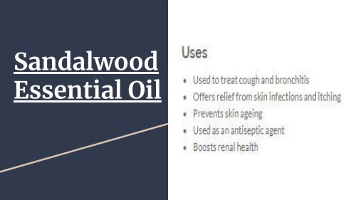 Types of Natural Essential Oils