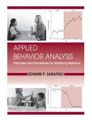 Applied Behavior Analysis Principles and Procedures in Behav