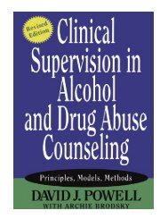 the Clinical Supervision in Alcohol and Drug Abuse Counseling Pr