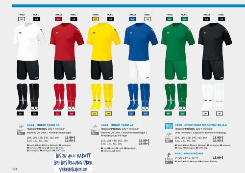 JAKO Teamsport-Katalog 2019