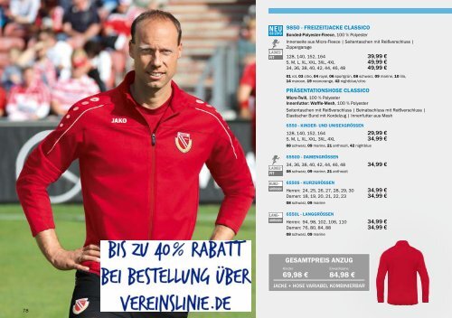 JAKO Teamsport-Katalog 2019