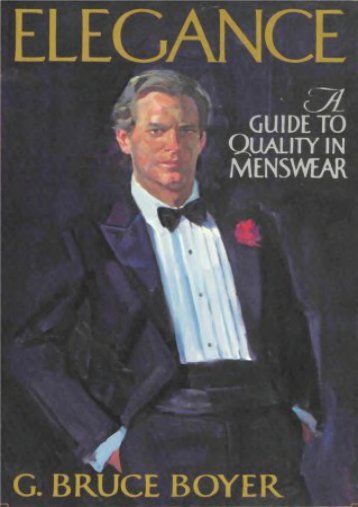 Boyer: Elegance - Guide to Quality in Menswear (Gb Boyer)