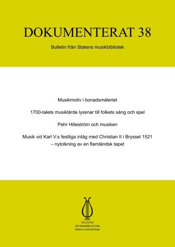 Dokumenterat 38 - Statens musikbibliotek