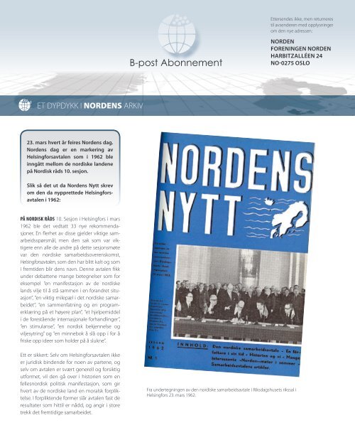 BLOODGROUP - Forsiden - Foreningen Norden