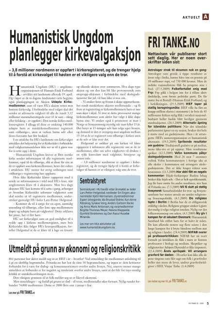 Også publisert i Fri tanke nr. 2-2009 - Fritanke.no
