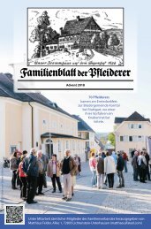 Familienblatt der Pfleiderer, Dez. 2018