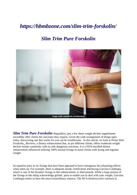 slim look forskolin side effects