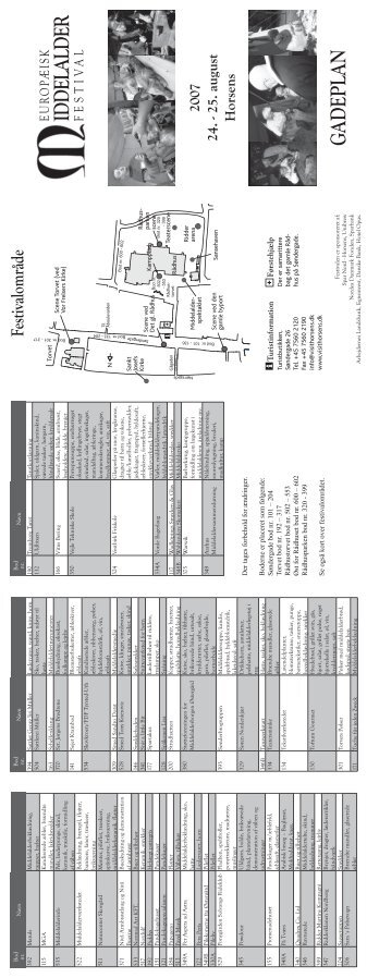 GADEPLAN 2007 24. - 25. august Horsens