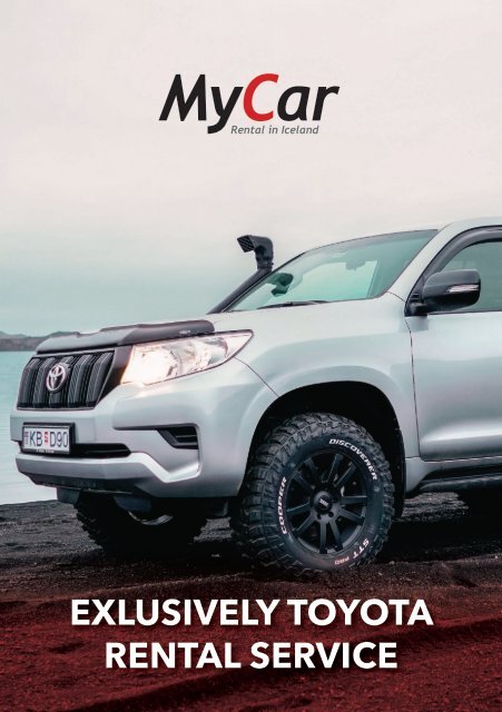 MyCar – Exclusively Toyota Rental Service