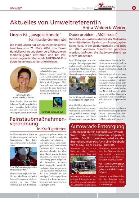 Thekenaufsteller | Kalender Bücher | Plakate | Flyer ... - Stadt Liezen