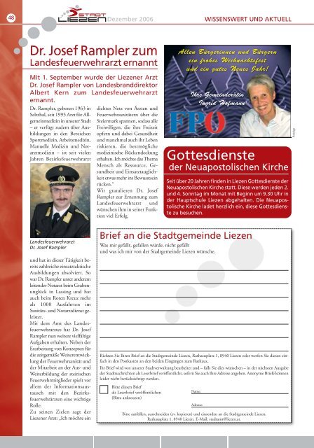 Thekenaufsteller | Kalender Bücher | Plakate | Flyer ... - Stadt Liezen