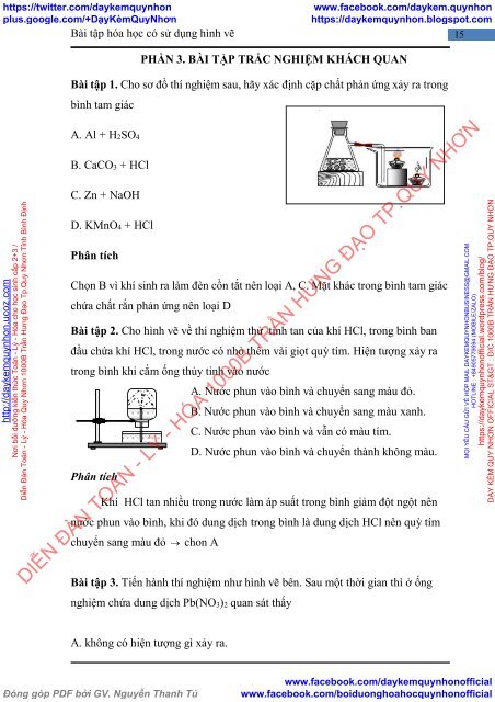 CHUYÊN ĐỀ HÓA HỌC BÀI TẬP HÓA HỌC CÓ SỬ DỤNG HÌNH VẼ