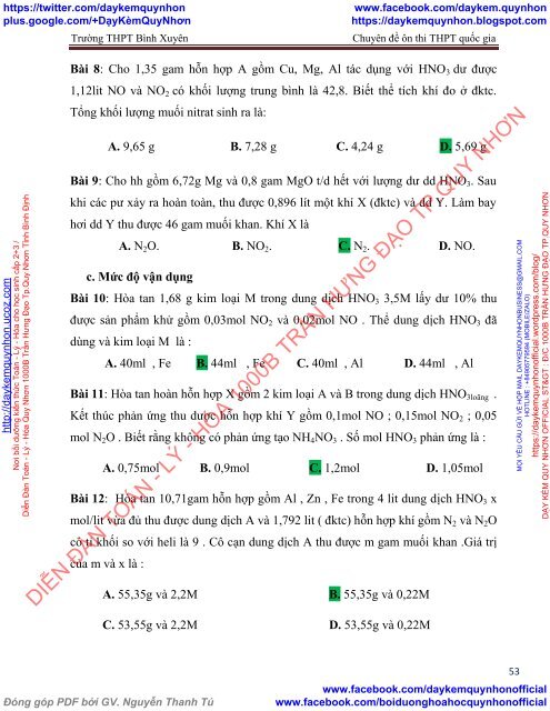 CHUYÊN ĐỀ PHẢN ỨNG OXI HOÁ - KHỬ