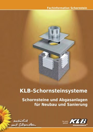 KLB-Schornsteinsysteme - KLB-Klimaleichtblock