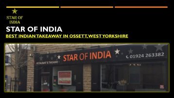 Star of India - Indian Takeaway in Ossett, West Yorkshire