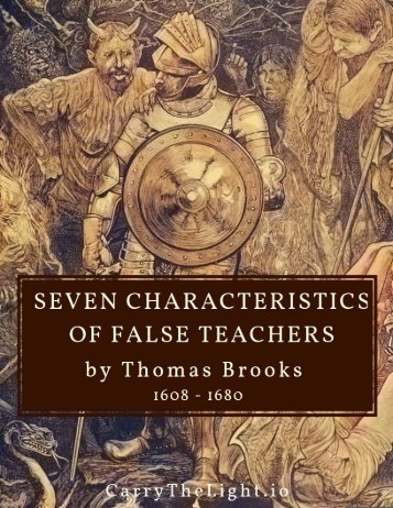  Seven Characteristics of False Teachers by Thomas Brooks (1608 - 1680)