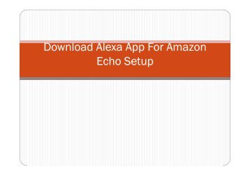 Download Alexa App For Amazon Echo Setup