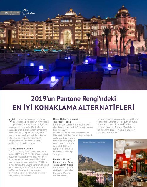 Hotel restaurant & hi-tech Ocak - January 2019