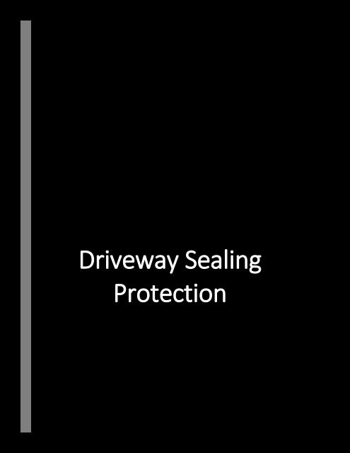 Driveway sealing burlington
