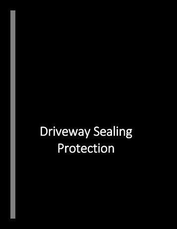 Driveway sealing burlington