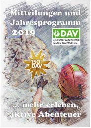 DAV Jahresprogramm 2019 für E-Paper