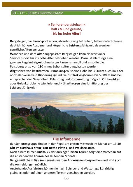 DAV Jahresprogramm 2019 für E-Paper