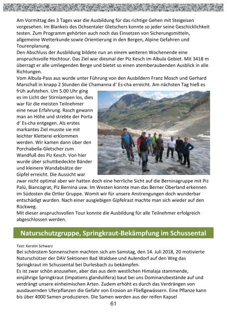 DAV Jahresprogramm 2019 für E-Paper