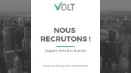 Recrutement stagiaire VOLT 