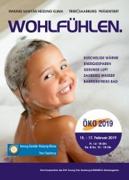 WOHLFÜHLEN. Magazin der Innung Sanitär, Heizung, Klima TR-Sbg